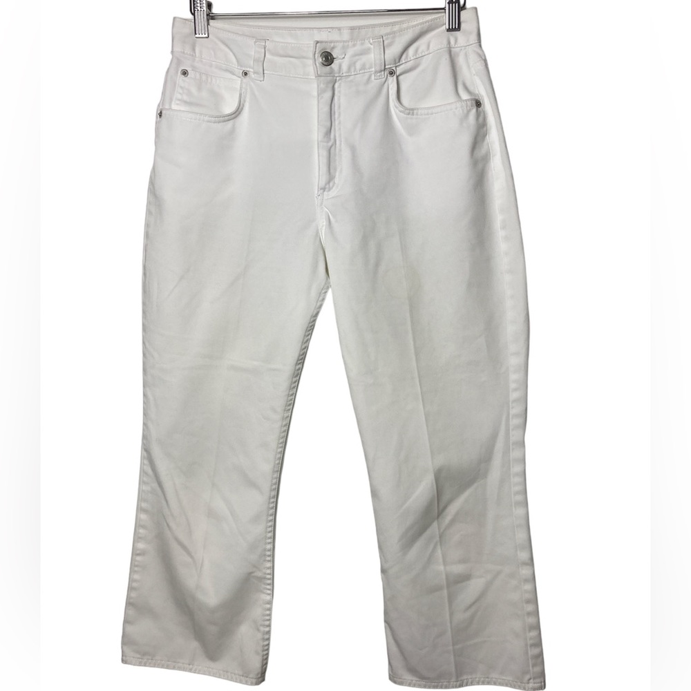 LANDS’ END white jeans size 8